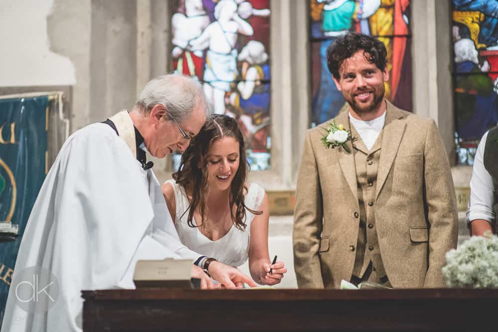 Arriving at church - Sami Tipi Wedding in Buckinghamshire - Captured by DK Wedding Photography