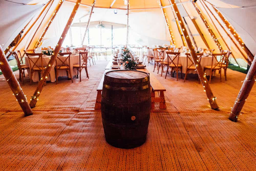 Whisky Barrel - These have so many uses, ideal for the cake or just extra table space for guests to rest their drinks on