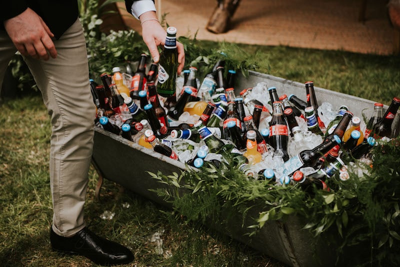 Tin beer bath 