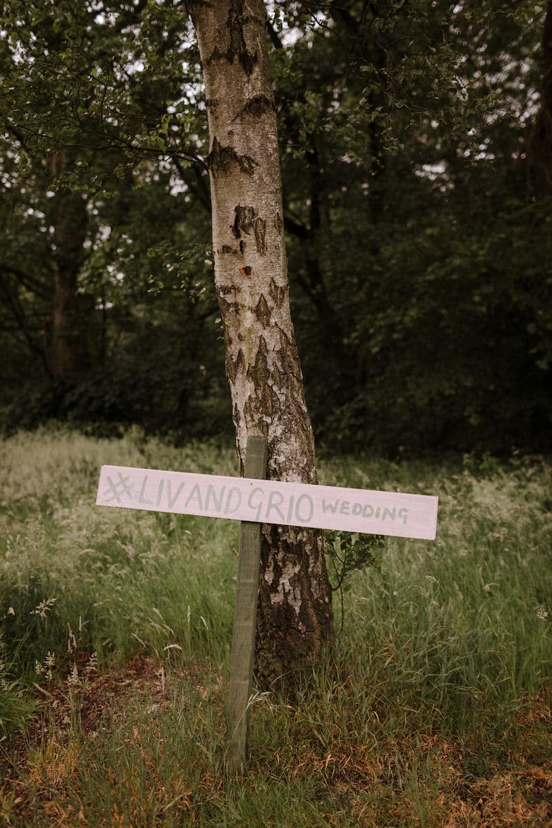 Wedding sign