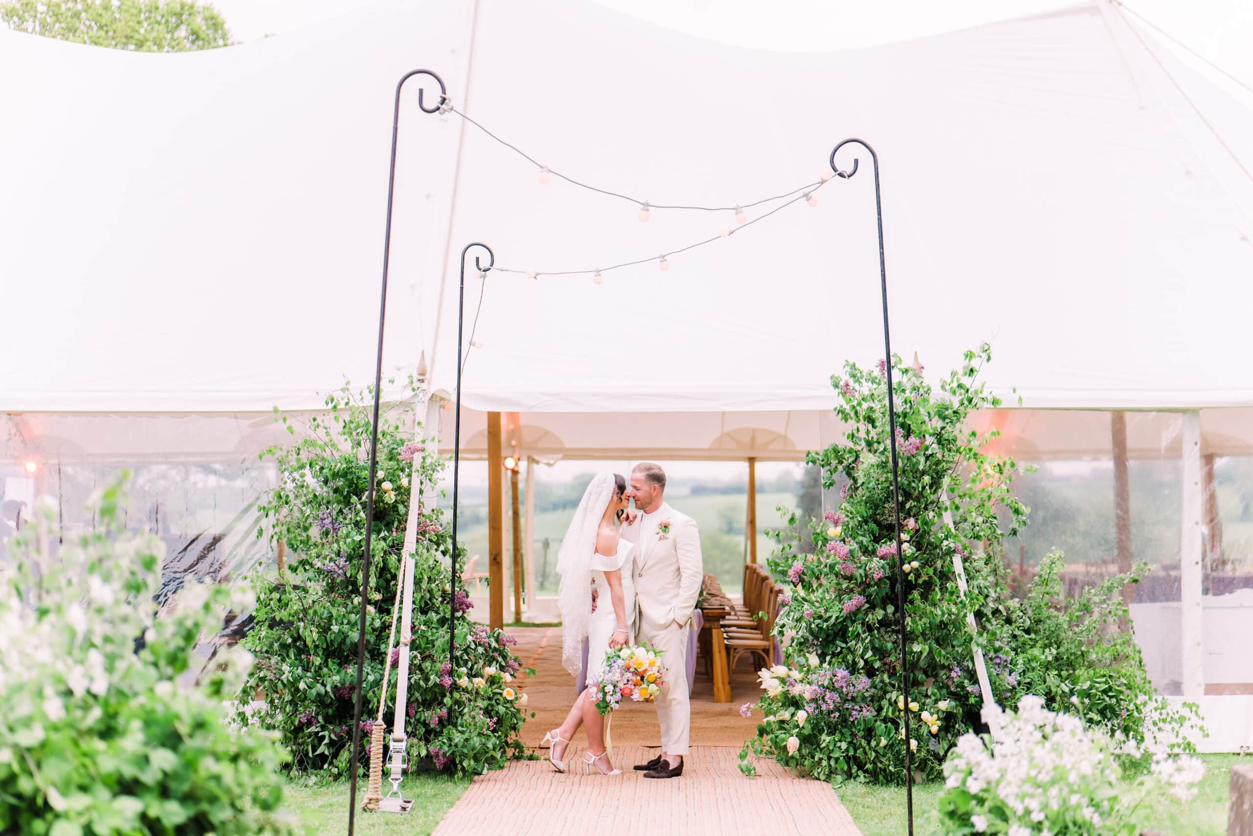 Sailcloth Entrance with Festoon Terrace