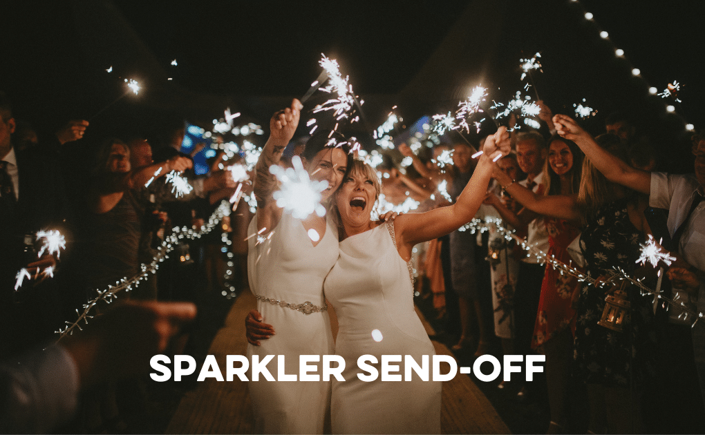 How to create a sparkler send-off