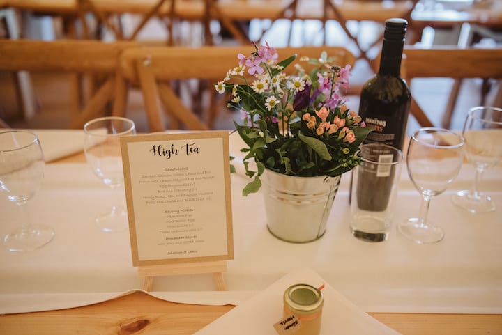 Colourful tipi wedding