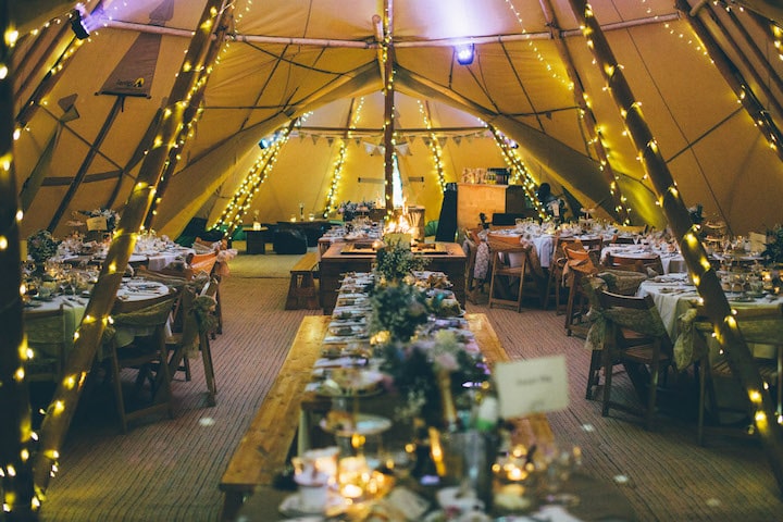 Two Giant Hat Tipis and Chill-Out Tipi