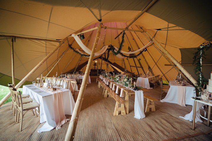 Two Giant Hat Tipis and Chill-Out Tipi