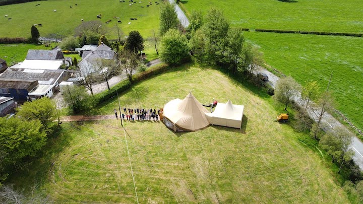 One Giant Hat Tipi Wedding