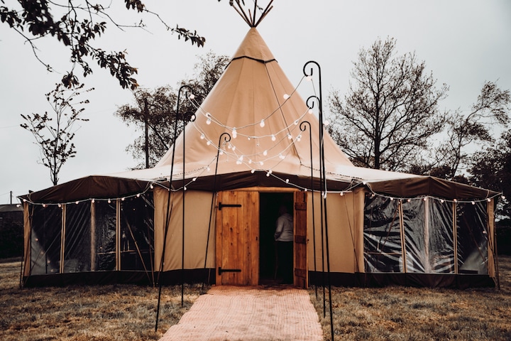 One Giant Hat Tipi Wedding