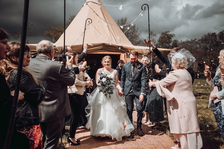 One Giant Hat Tipi Wedding