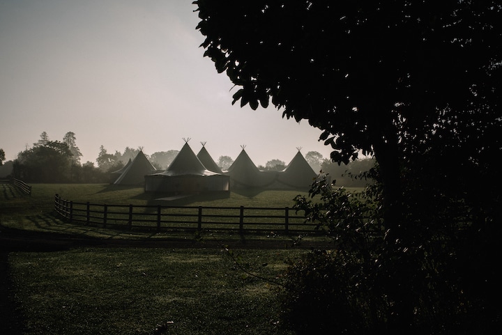 Large Tipi Wedding Celebration