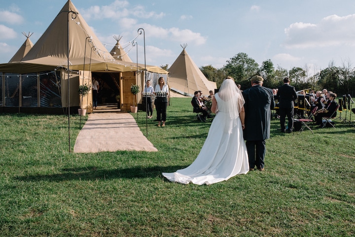 Large Tipi Wedding Celebration