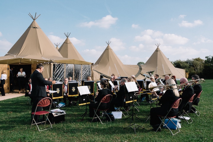 Large Tipi Wedding Celebration
