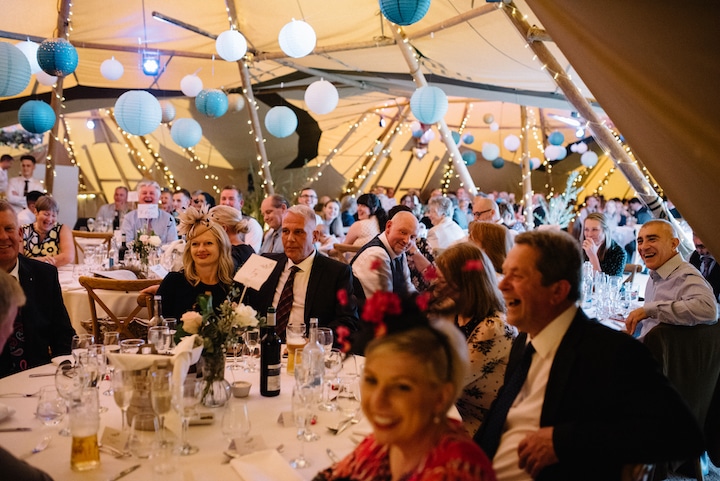 Large Tipi Wedding Celebration