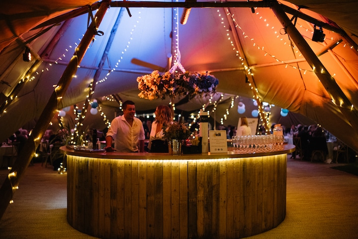 Large Tipi Wedding Celebration