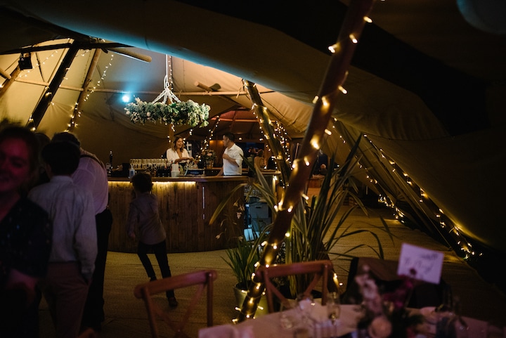 Large Tipi Wedding Celebration
