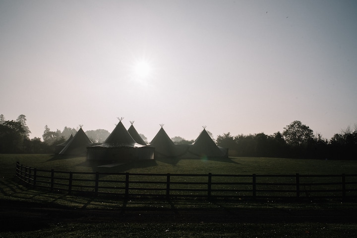 Large Tipi Wedding Celebration