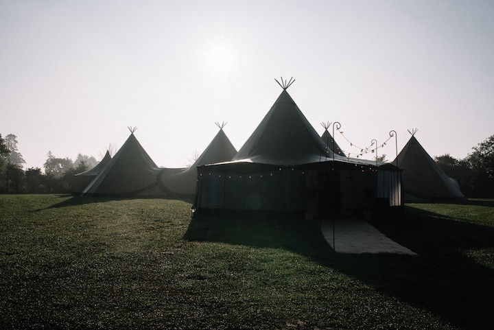Large Tipi Wedding Celebration