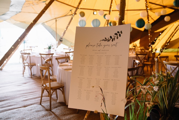 Large Tipi Wedding Celebration