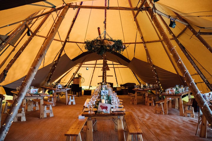 Derbyshire Farm Tipi Wedding