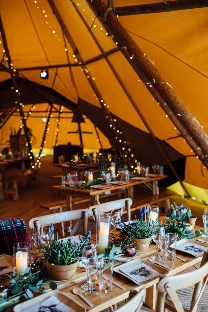 Derbyshire Farm Tipi Wedding