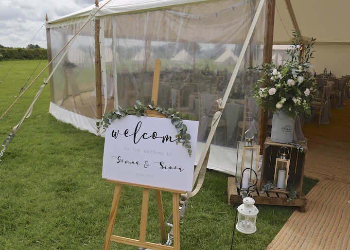 Sailcloth Wedding at Cattows Farm