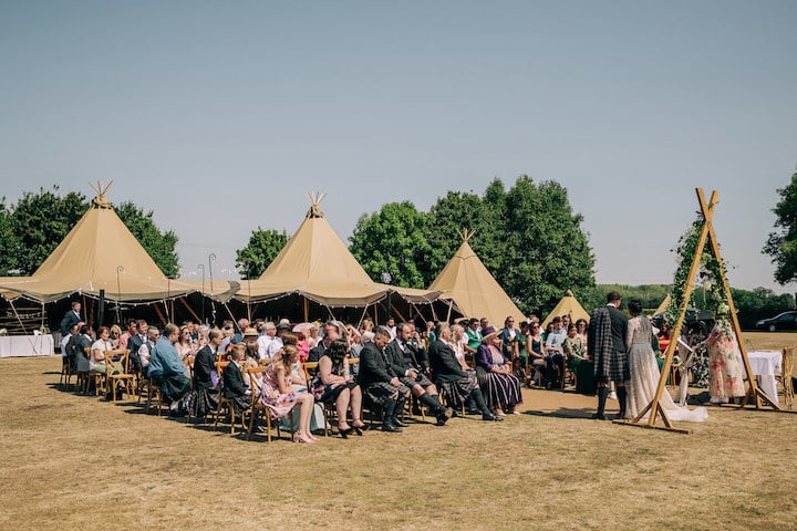 Fusion Tipi Wedding