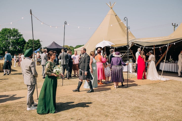 Fusion Tipi Wedding