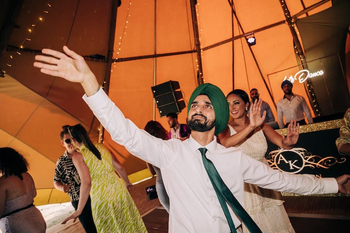 Fusion Tipi Wedding