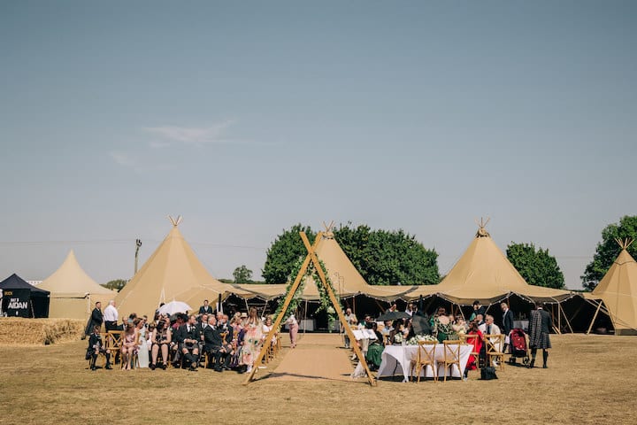 Fusion Tipi Wedding