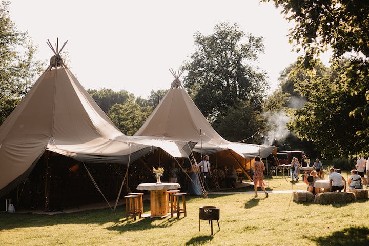 Celestial Styled Tipi Wedding