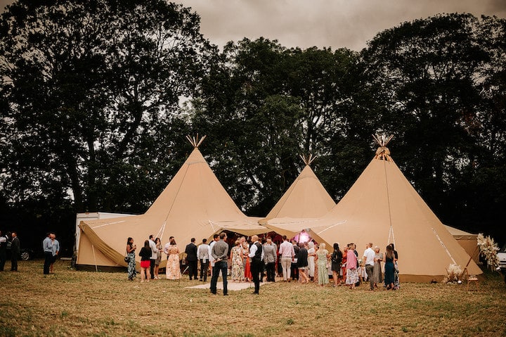 Autumnal Boho Tipi Wedding