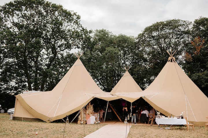 Autumnal Boho Tipi Wedding