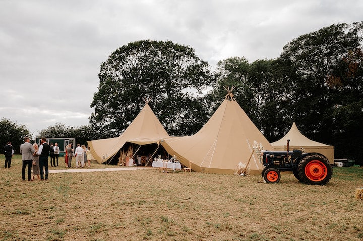 Autumnal Boho Tipi Wedding