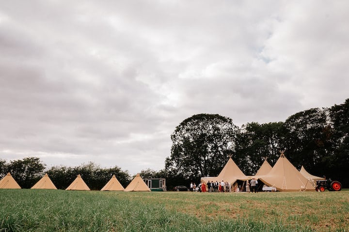 Autumnal Boho Tipi Wedding
