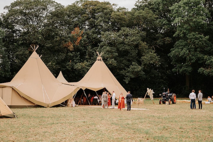 Autumnal Boho Tipi Wedding
