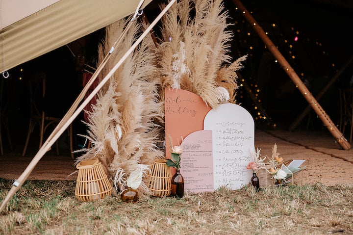 Autumnal Boho Tipi Wedding