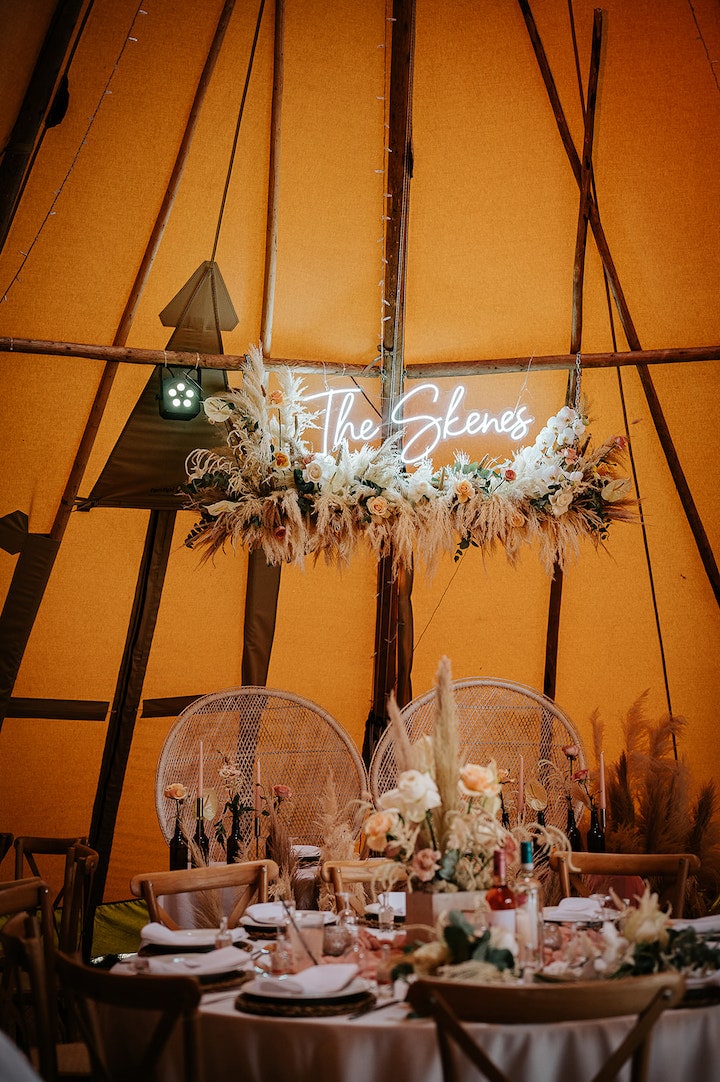 Autumnal Boho Tipi Wedding