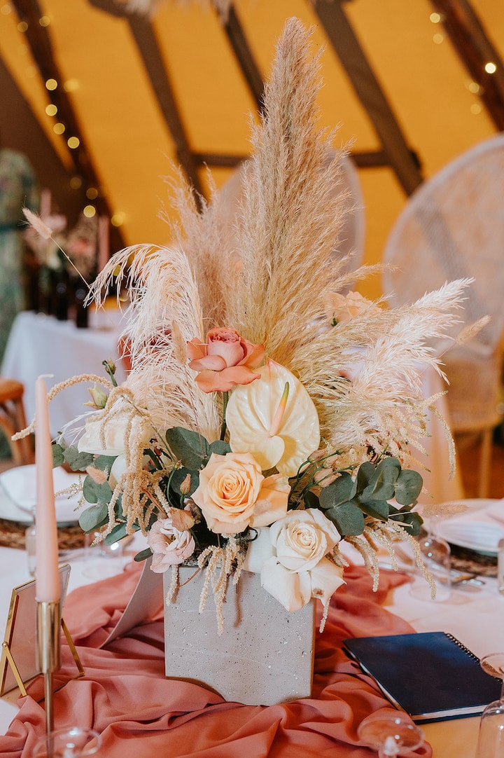 Autumnal Boho Tipi Wedding