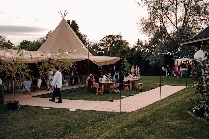 Festival Garden Tipi Wedding