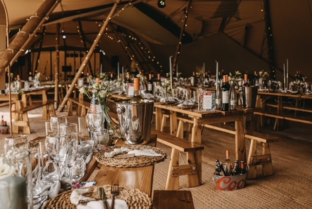 Relaxed Cuttle Brook Tipi Wedding