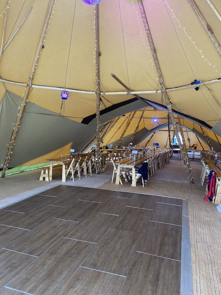 Tipi Wedding at Ettie's Field