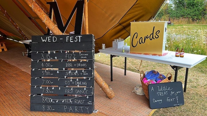 Tipi Wedding at Ettie's Field