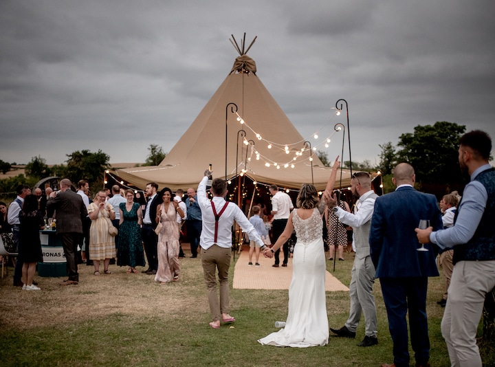 Tipi Wedding at Ettie's Field