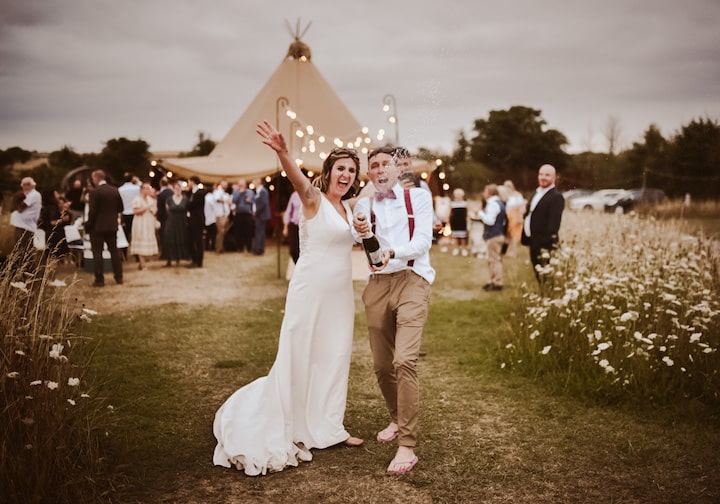 Tipi Wedding at Ettie's Field