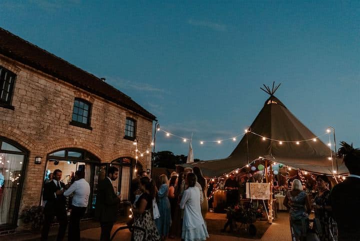 Buckminster Barn Tipi Wedding