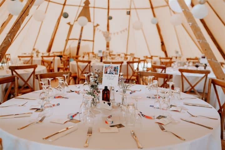 Buckminster Barn Tipi Wedding