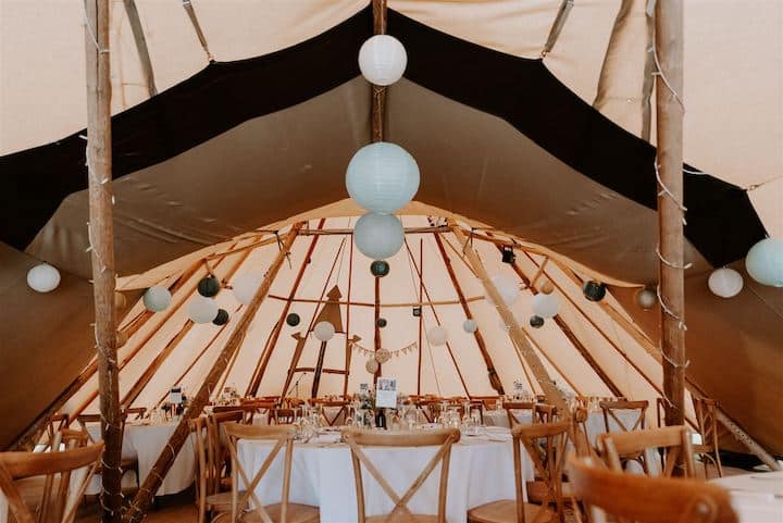 Buckminster Barn Tipi Wedding