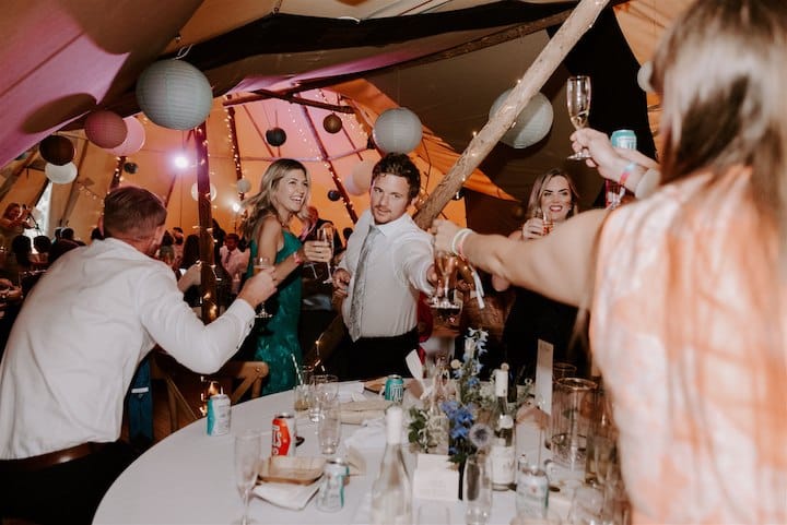 Buckminster Barn Tipi Wedding