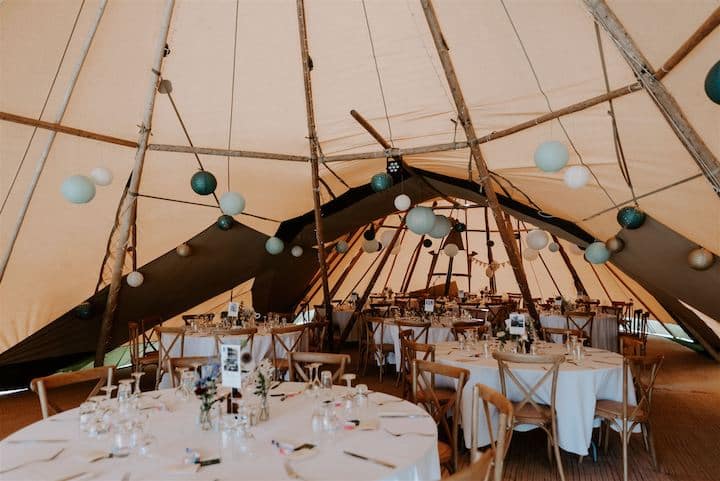Buckminster Barn Tipi Wedding