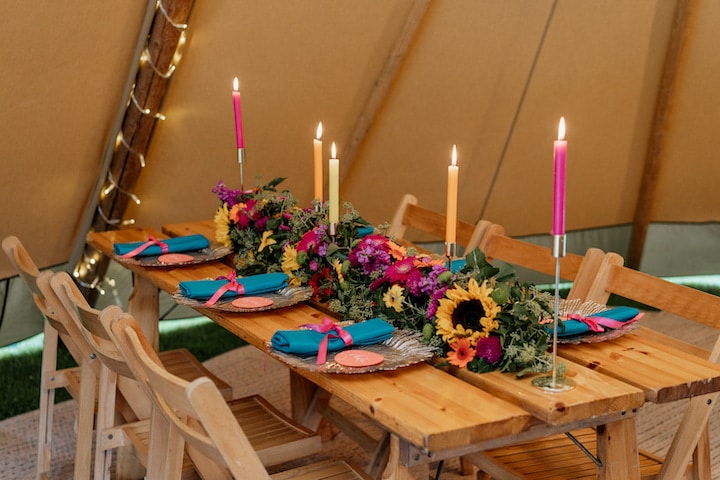 Colourful Tipi Styling Inspiration