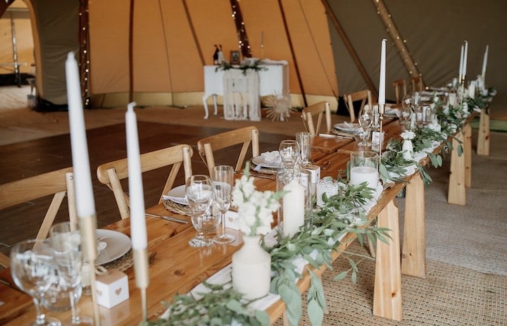 Boho Style Tipi Wedding
